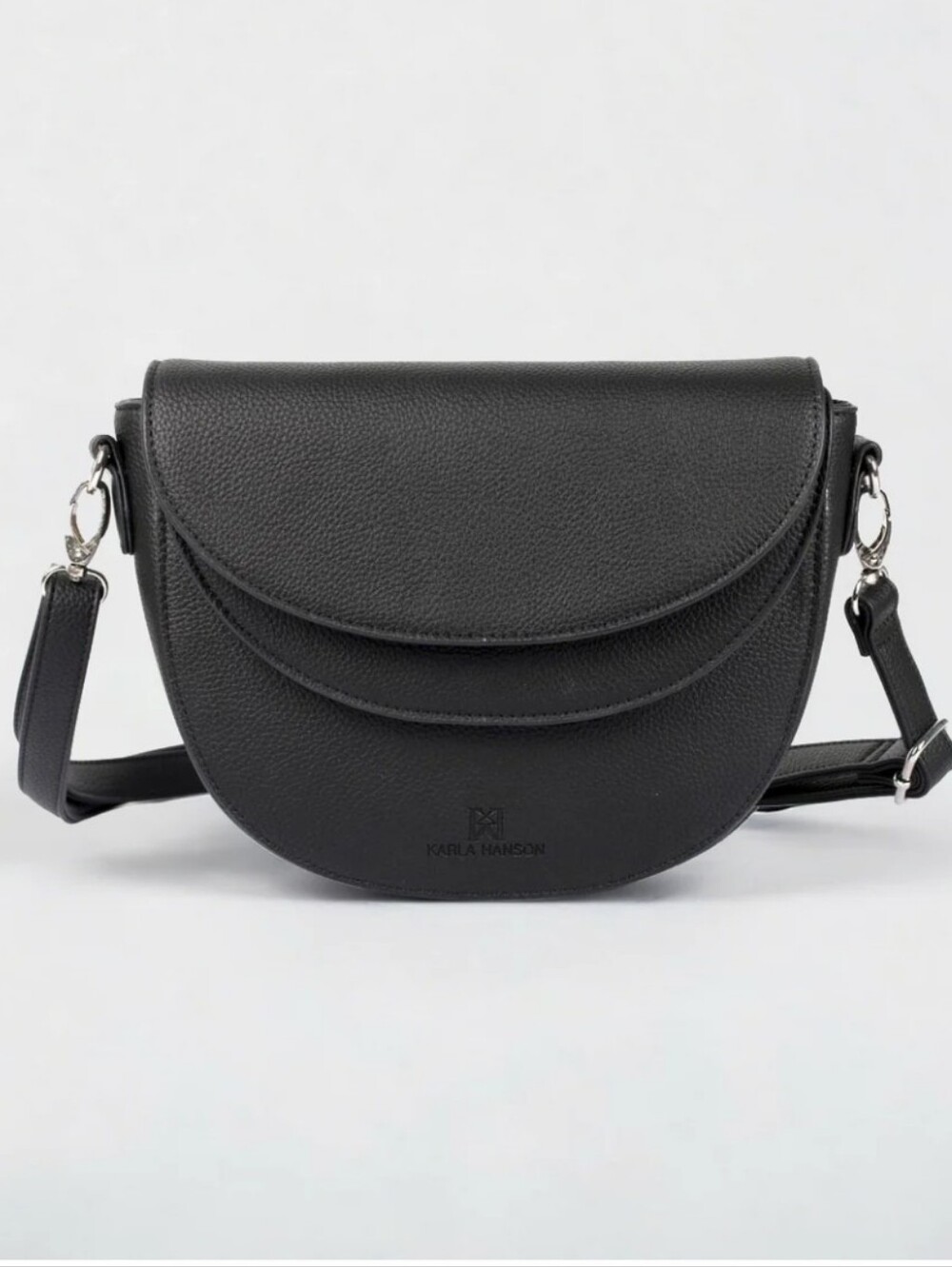 Karla Hanson Vegan Linda Saddle Crossbody Bag with RFID